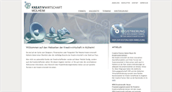 Desktop Screenshot of kreativwirtschaft-muelheim.de