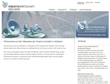 Tablet Screenshot of kreativwirtschaft-muelheim.de